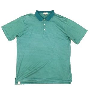 Peter Millar Shirts - Peter Millar Striped Polo Size XXL Green Peter Millar Shirts - Peter Millar Striped Polo Size XXL Green